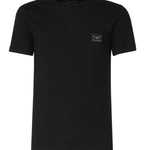 T-shirt in cotone con logo plaque G8PT1T G7F2IN0000 DOLCE & GABBANA 