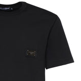T-shirt in jersey di cotone con logo G8PT1T G7P1BN0000 DOLCE & GABBANA 