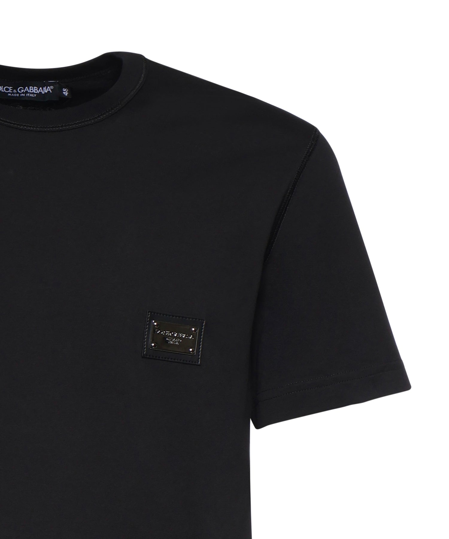 T-shirt in jersey di cotone con logo G8PT1T G7P1BN0000 DOLCE & GABBANA 