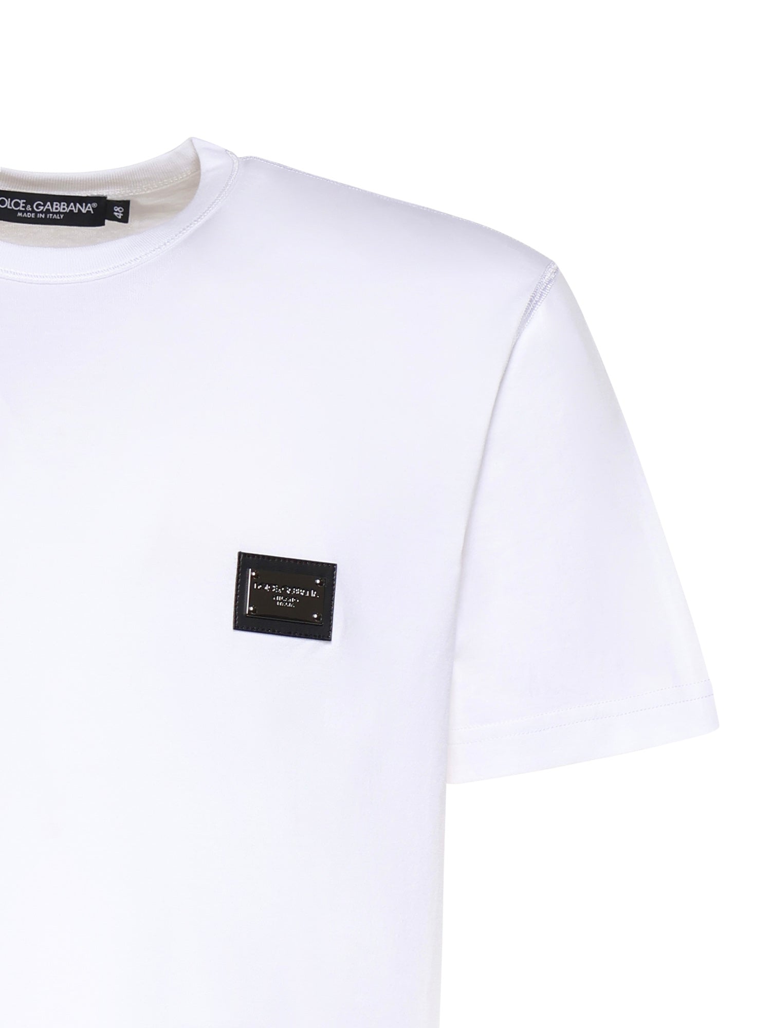 T-shirt in jersey di cotone con logo G8PT1T G7P1BW0800 DOLCE & GABBANA 