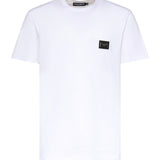 T-shirt in jersey di cotone con logo G8PT1T G7P1BW0800 DOLCE & GABBANA 