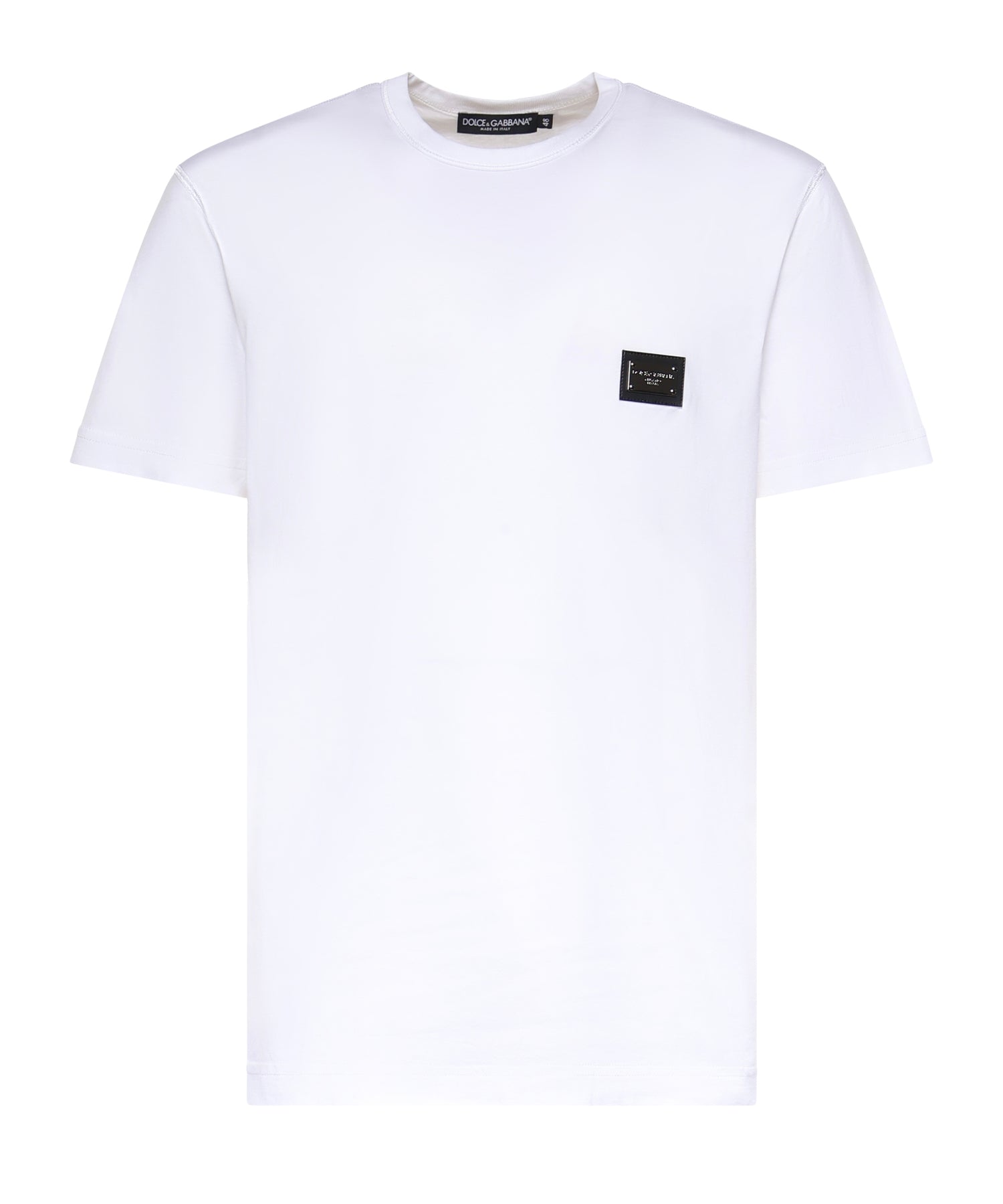T-shirt in jersey di cotone con logo G8PT1T G7P1BW0800 DOLCE & GABBANA 