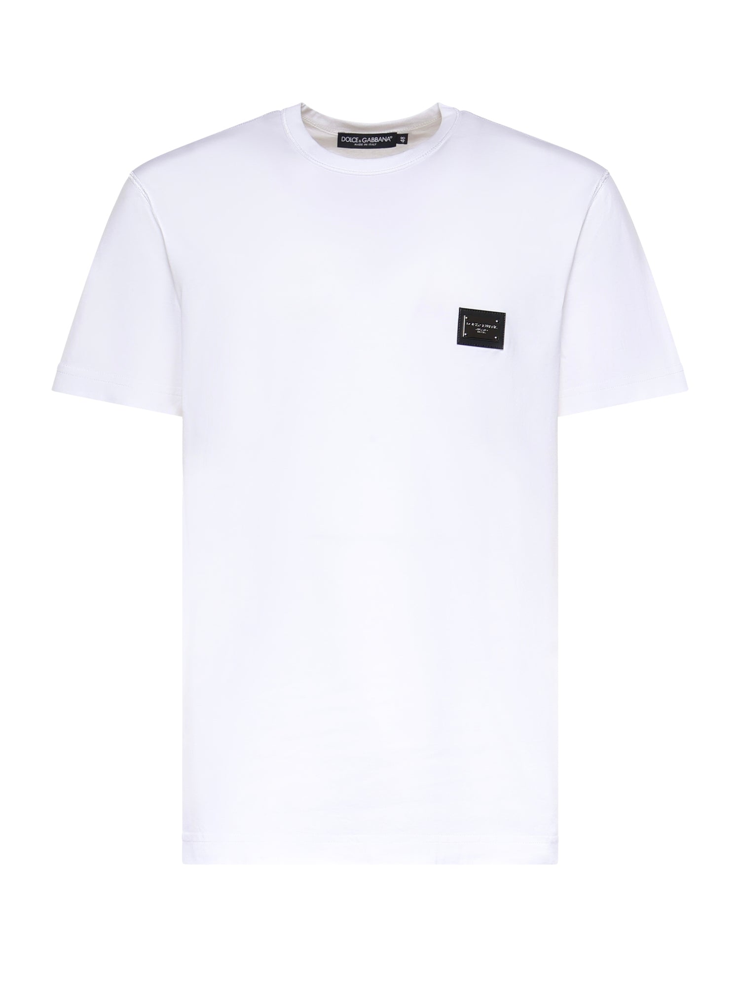 T-shirt in jersey di cotone con logo G8PT1T G7P1BW0800 DOLCE & GABBANA 
