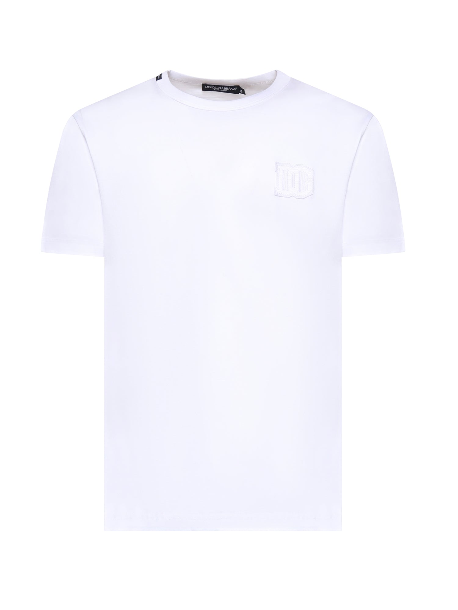 T-shirt in cotone con logo G8PV1Z G7P3NW0800 DOLCE & GABBANA 
