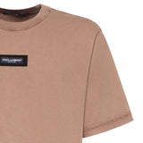 T-shirt in jersey di cotone con logo G8RI4T G7P1OM0672 DOLCE & GABBANA 