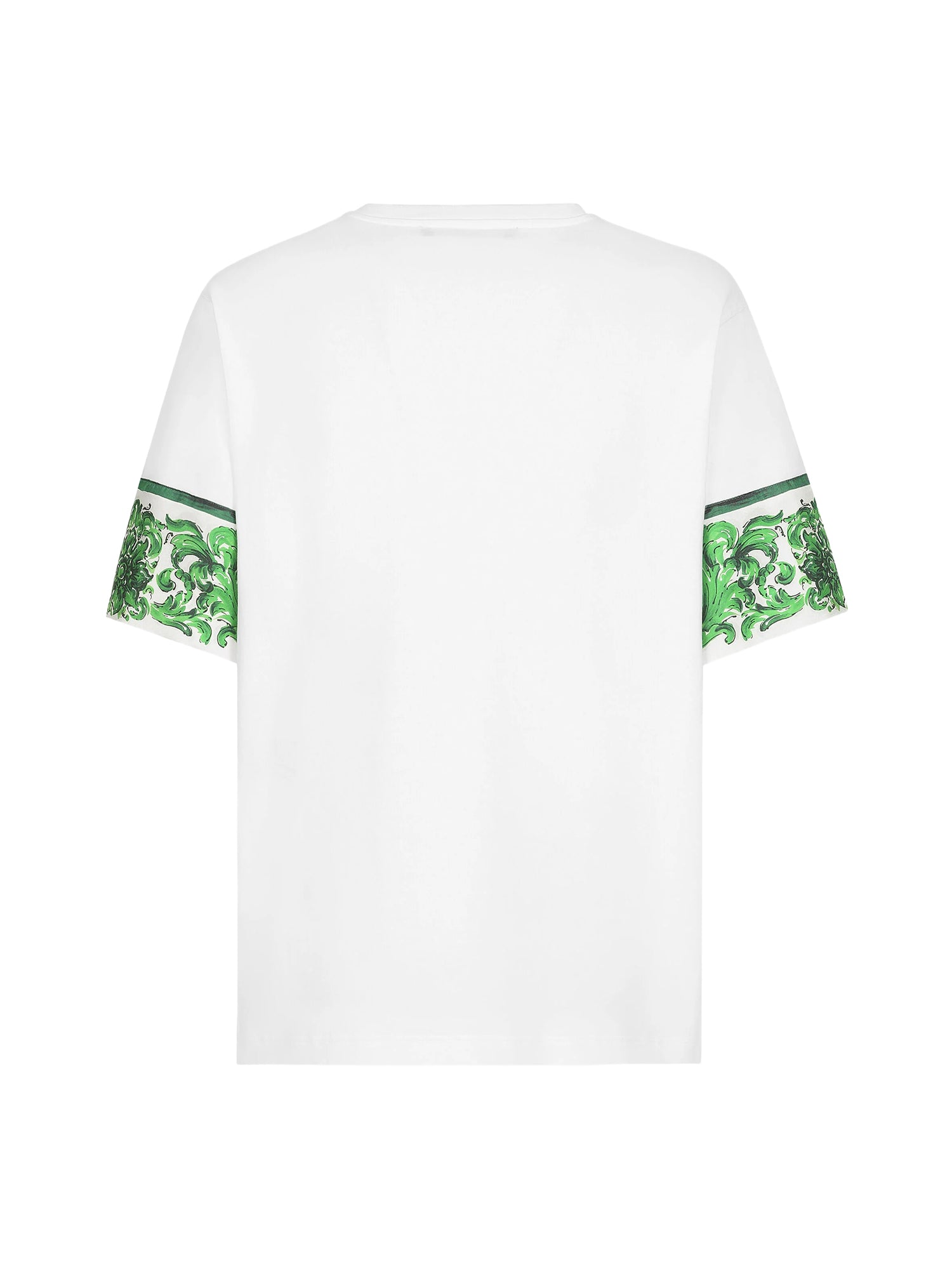 T-shirt con taschino con stampa Maiolica G8SB2T G7NUNW0800 DOLCE & GABBANA 