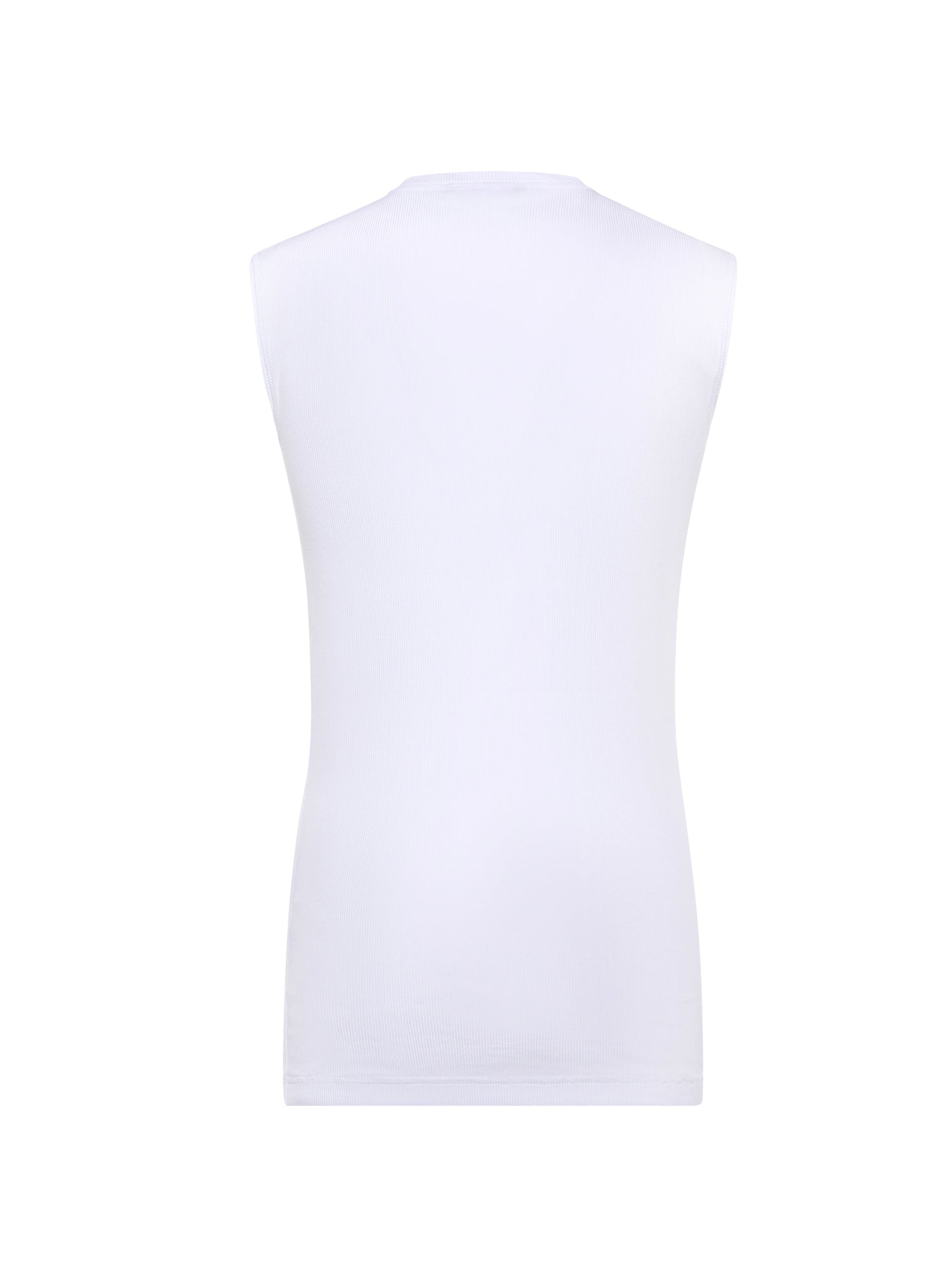 T-shirt Serafino in cotone con logo G8TO9T FU7AVW0800 DOLCE & GABBANA 