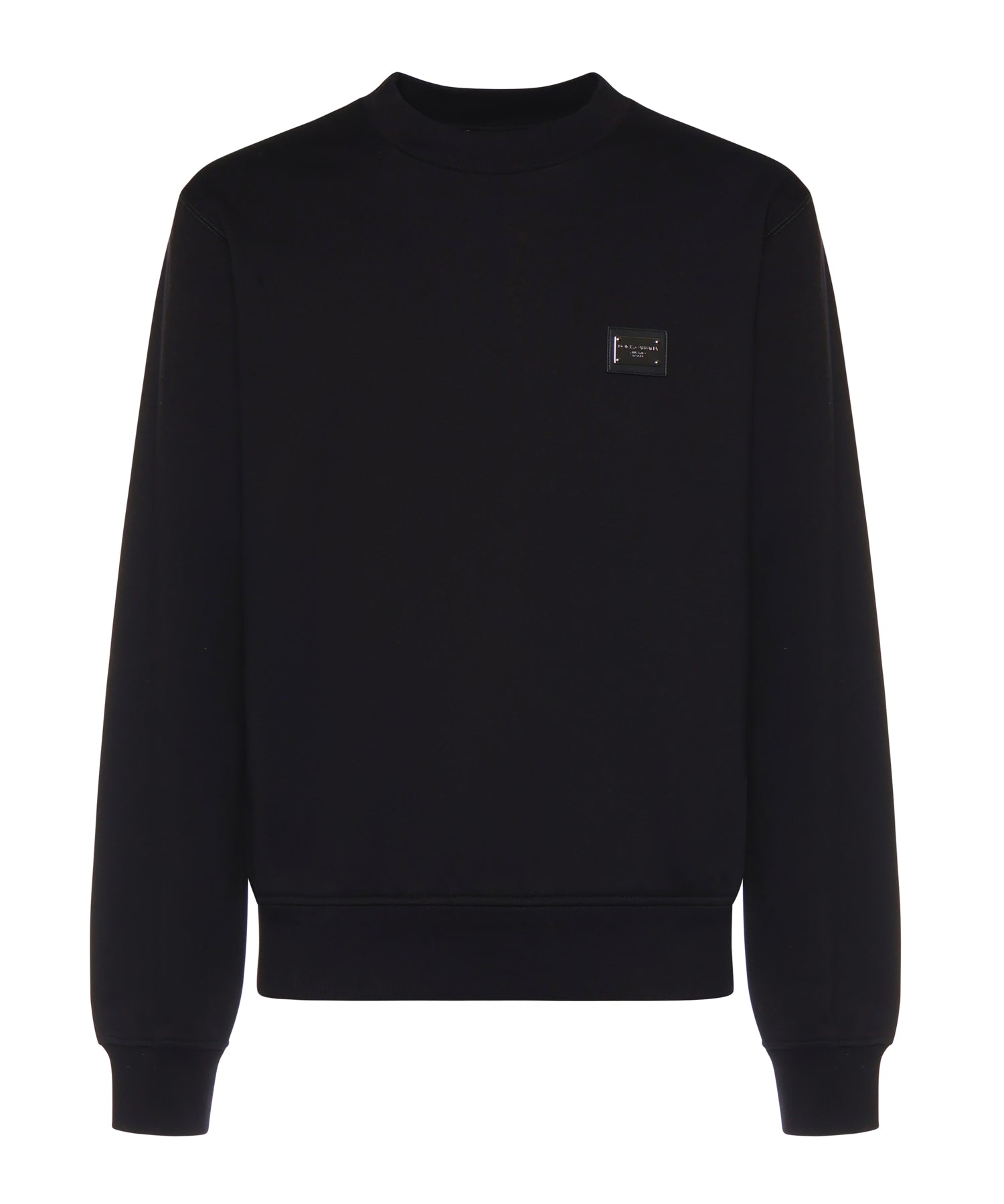Felpa con placca logo in cotone G9ABJT G7P1CN0000 DOLCE & GABBANA 