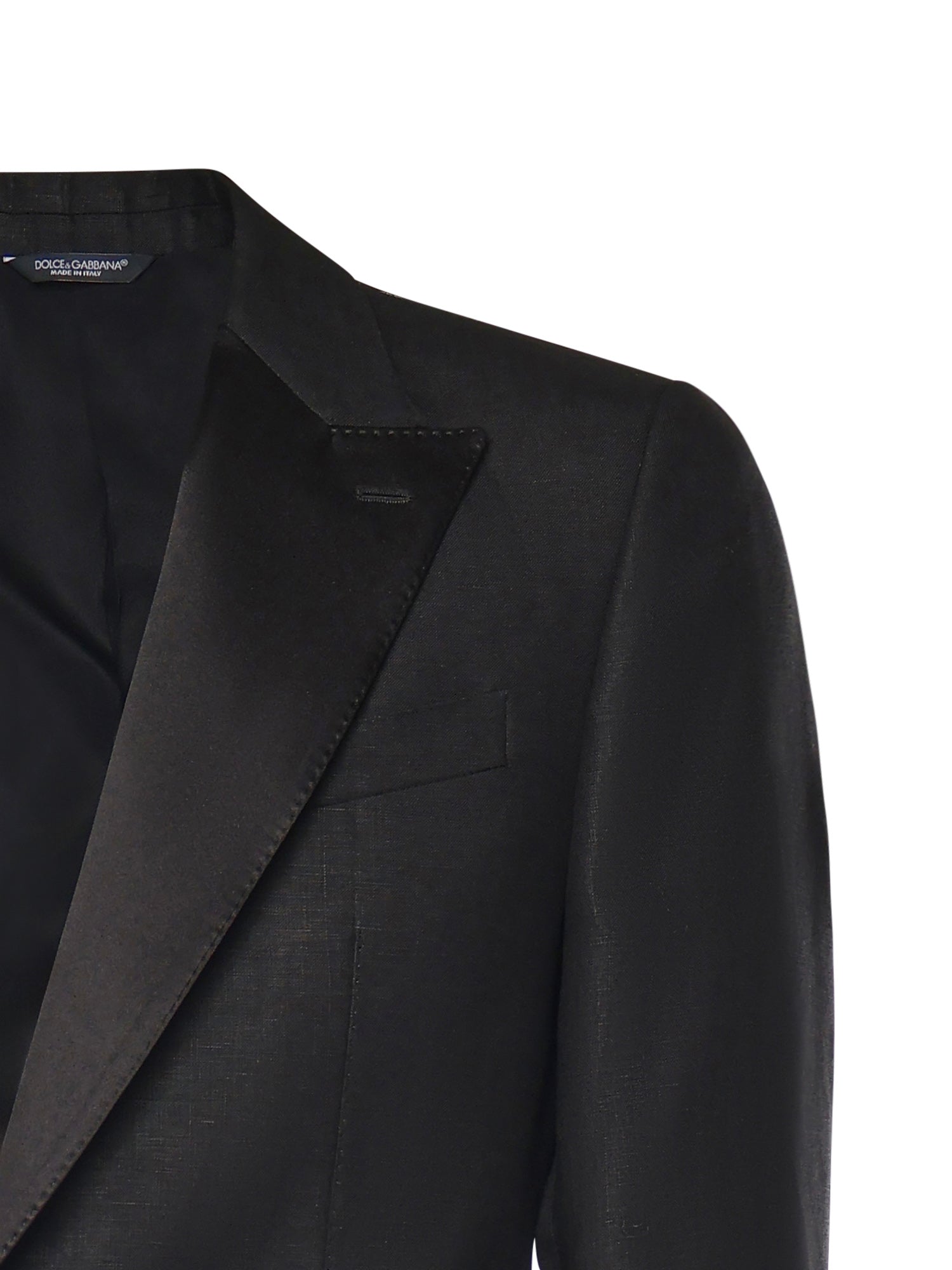 Abito monopetto in tela lino GK04IT FU4MCN0000 DOLCE & GABBANA 