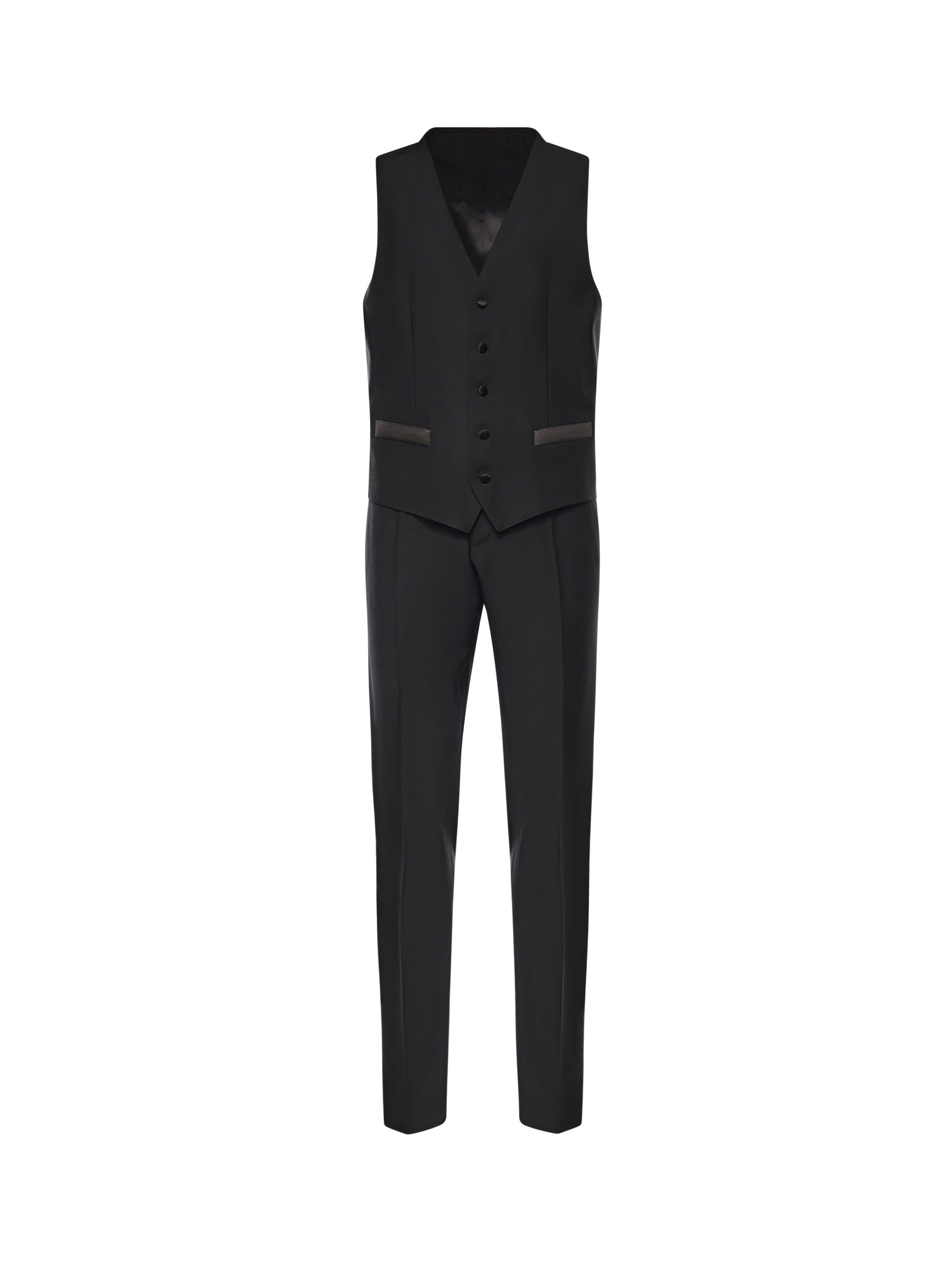 Abito da smoking a tre pezzi in lana vergine e seta GK2WMT GK310N0000 DOLCE & GABBANA 