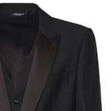 Abito da smoking a tre pezzi in lana vergine e seta GK2WMT GK310N0000 DOLCE & GABBANA 