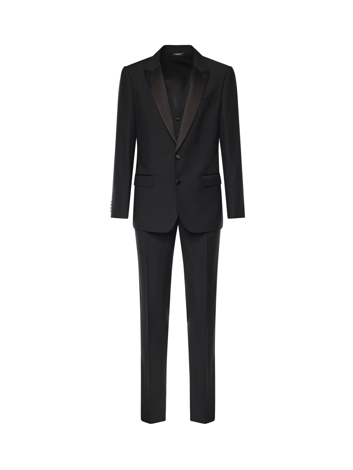 Abito da smoking a tre pezzi in lana vergine e seta GK2WMT GK310N0000 DOLCE & GABBANA 