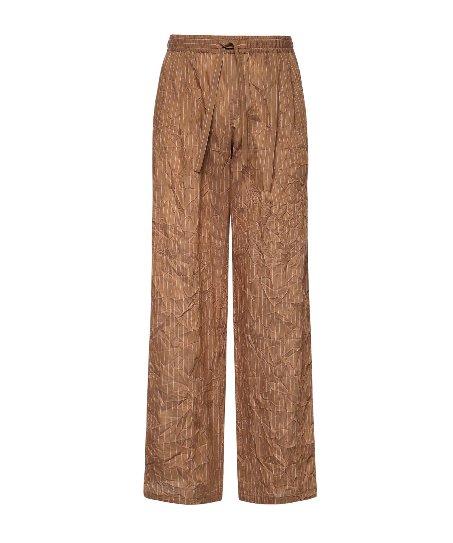 Pantaloni vanity in tessuto rigato froissé GP1N9T FBMFTS8054 DOLCE & GABBANA 
