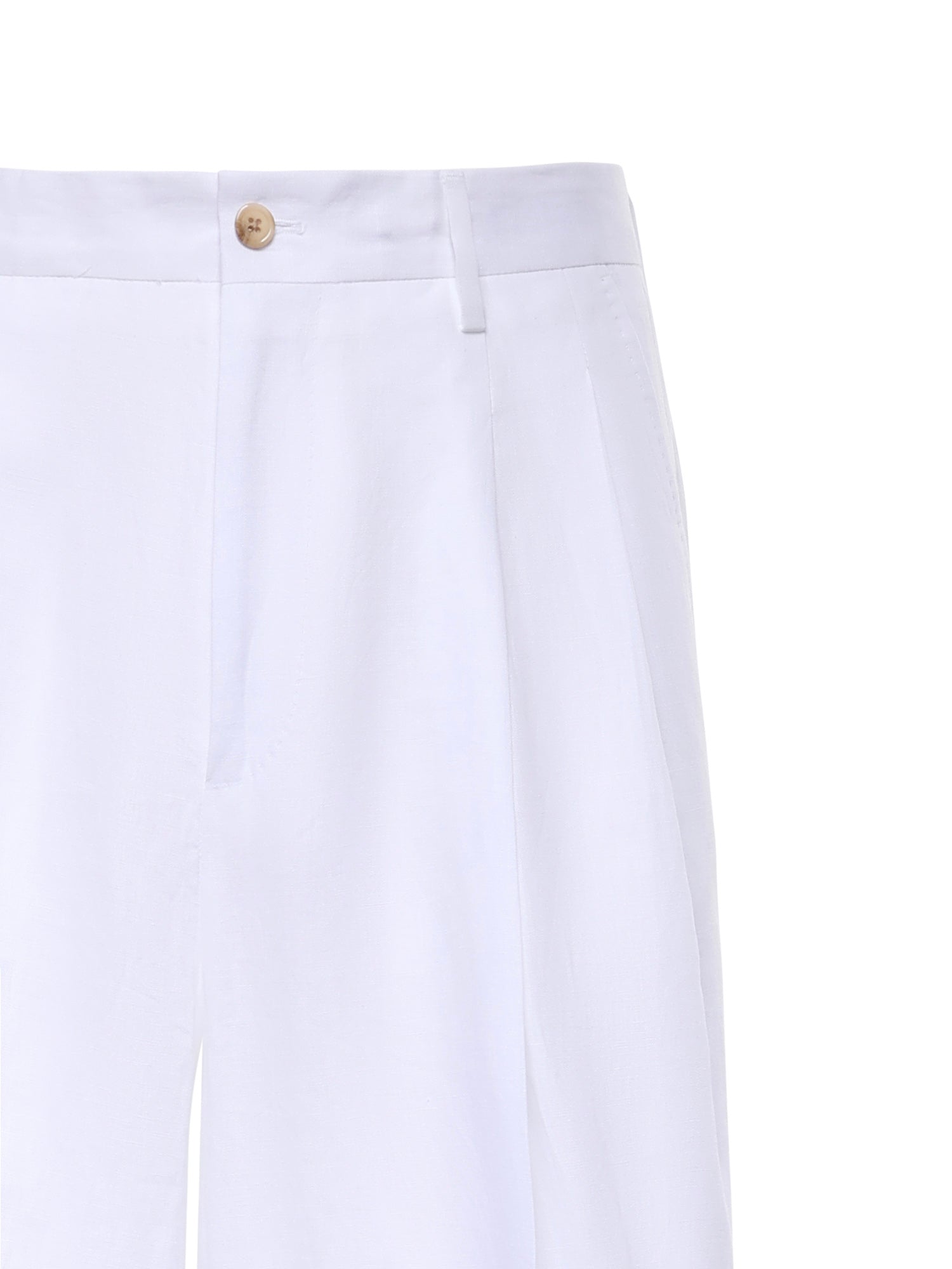 Pantaloni in tela di lino GP20WT FU4JBW0800 DOLCE & GABBANA 