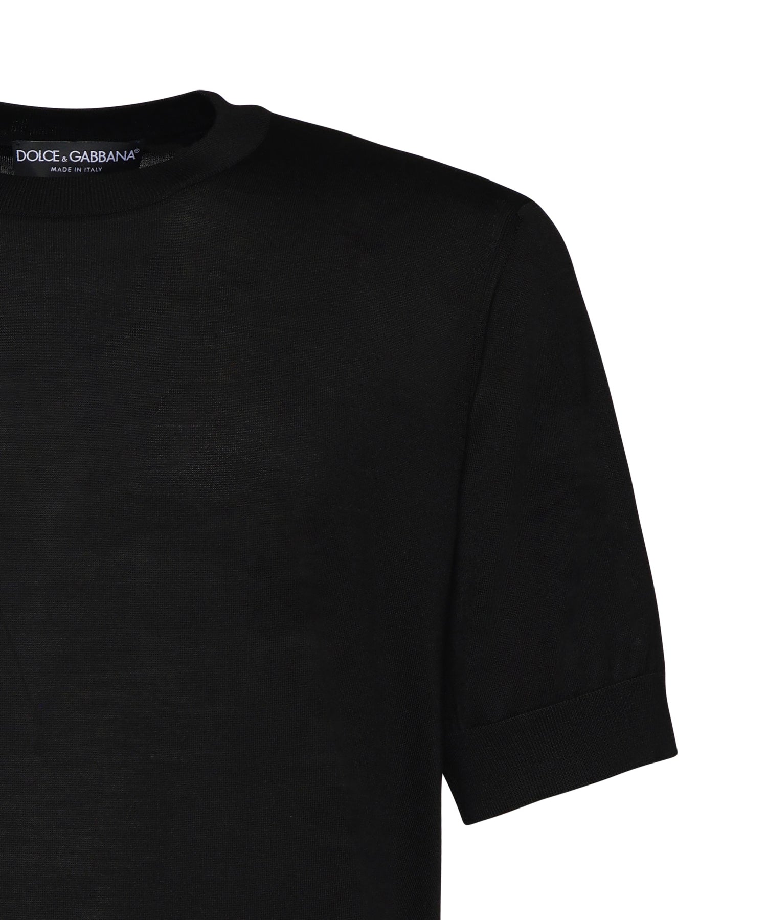 Maglia girocollo in seta GXX03Z JBSO5N0000 DOLCE & GABBANA 