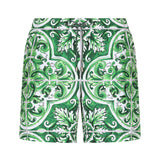 Boxer da mare con stampa Maiolica M4A13T FIM4RH75DQ DOLCE & GABBANA 