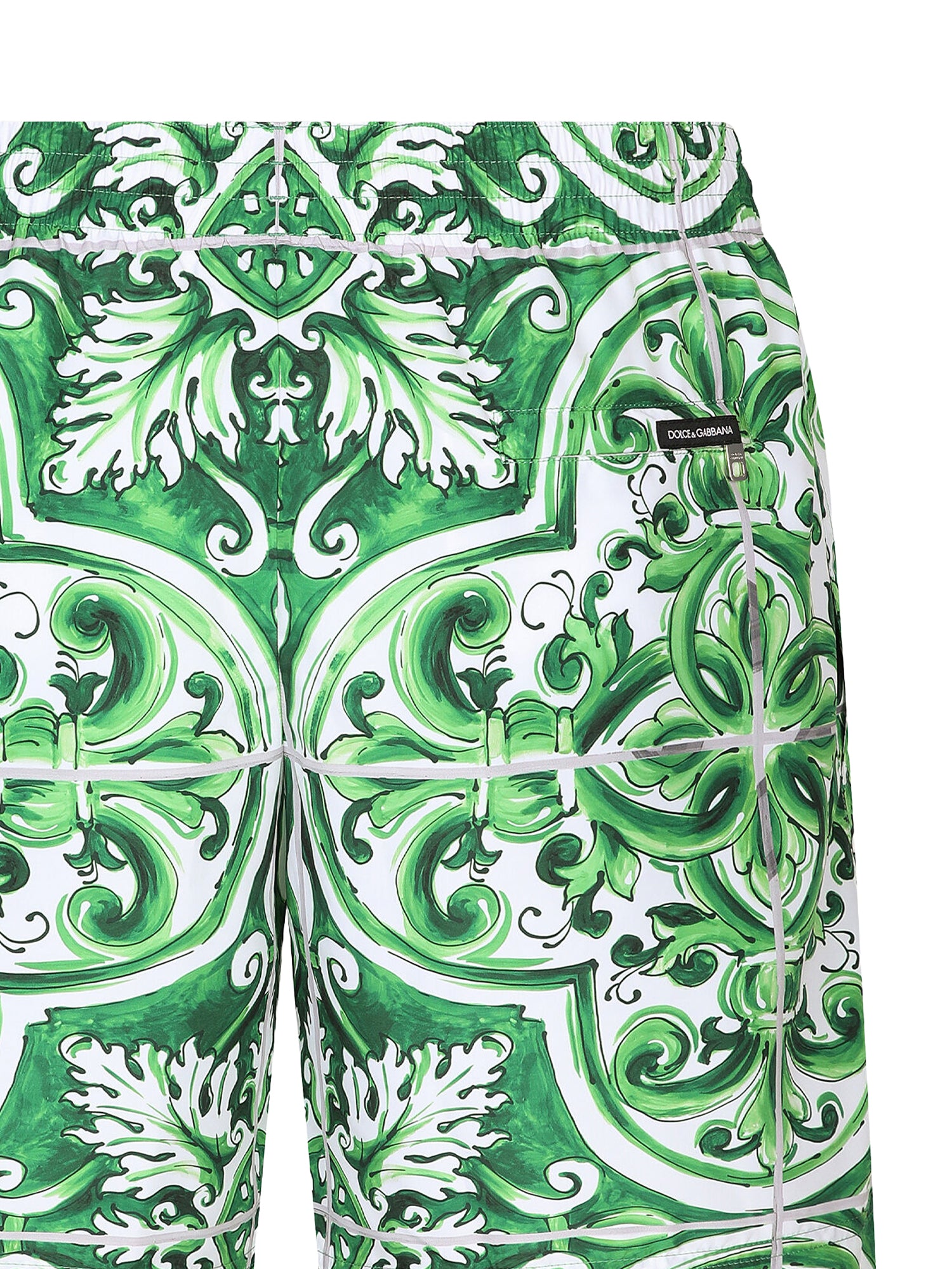 Boxer da mare con stampa Maiolica M4A13T FIM4RH75DQ DOLCE & GABBANA 