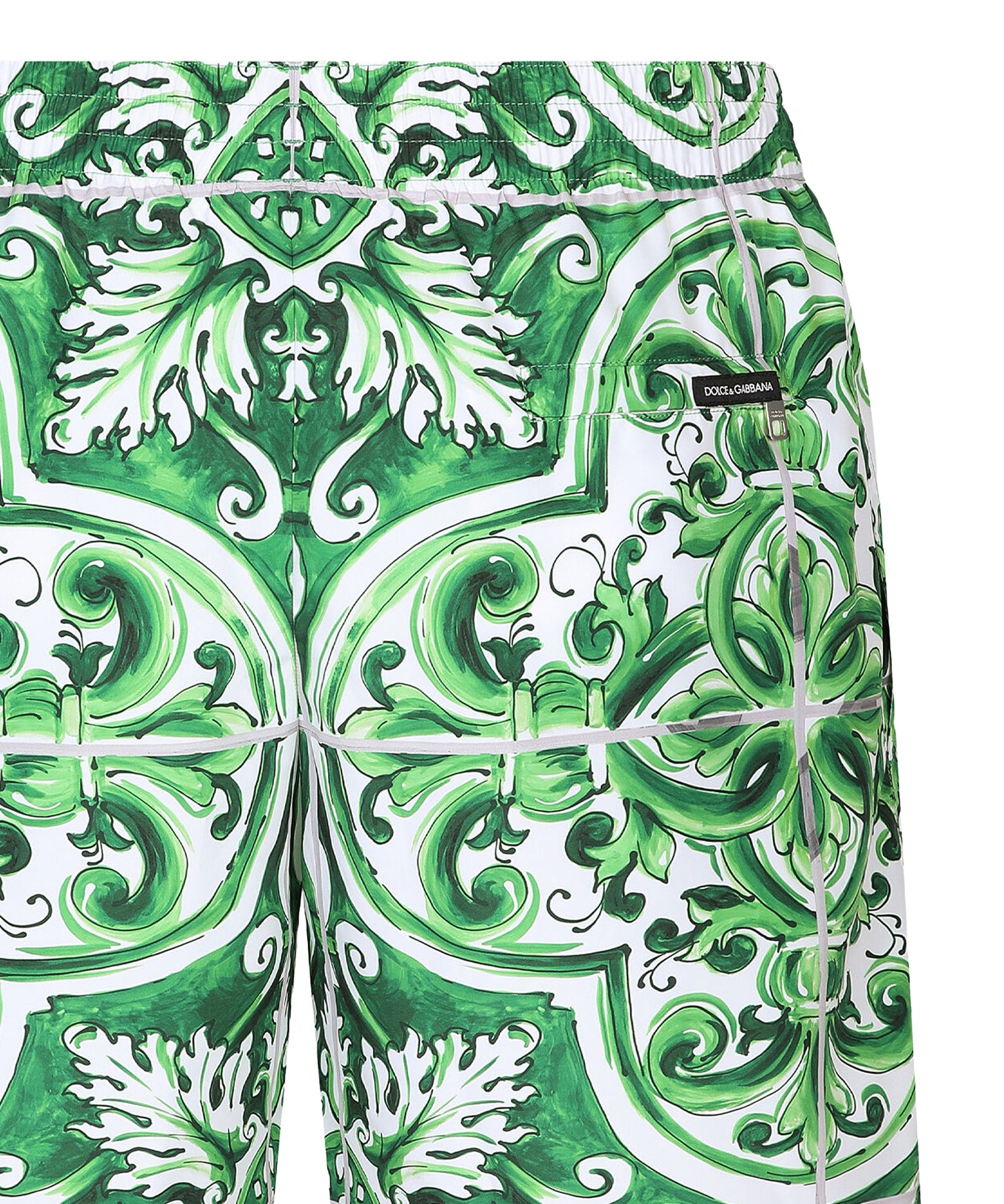 Boxer da mare con stampa Maiolica M4A13T FIM4RH75DQ DOLCE & GABBANA 