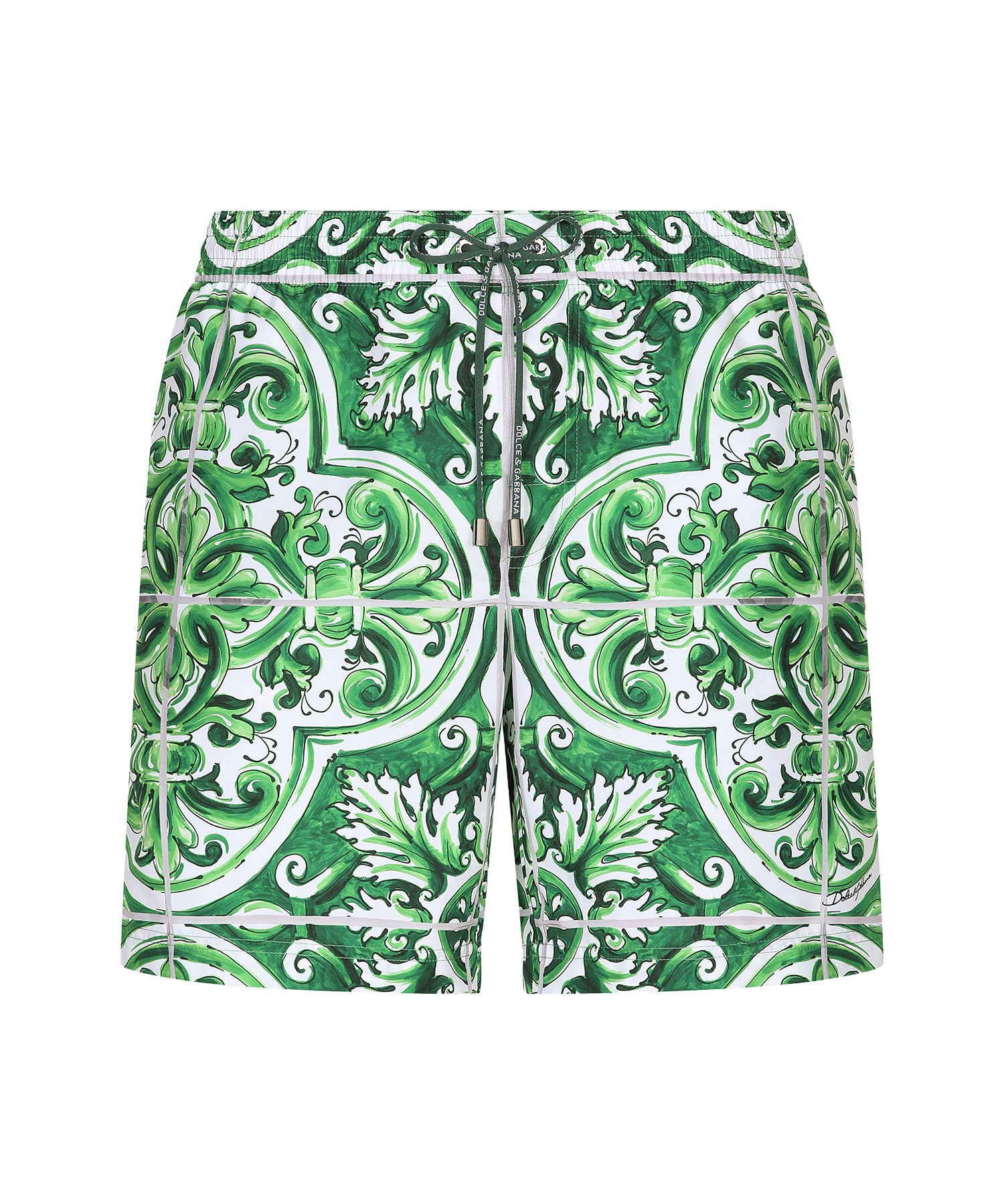 Boxer da mare con stampa Maiolica M4A13T FIM4RH75DQ DOLCE & GABBANA 