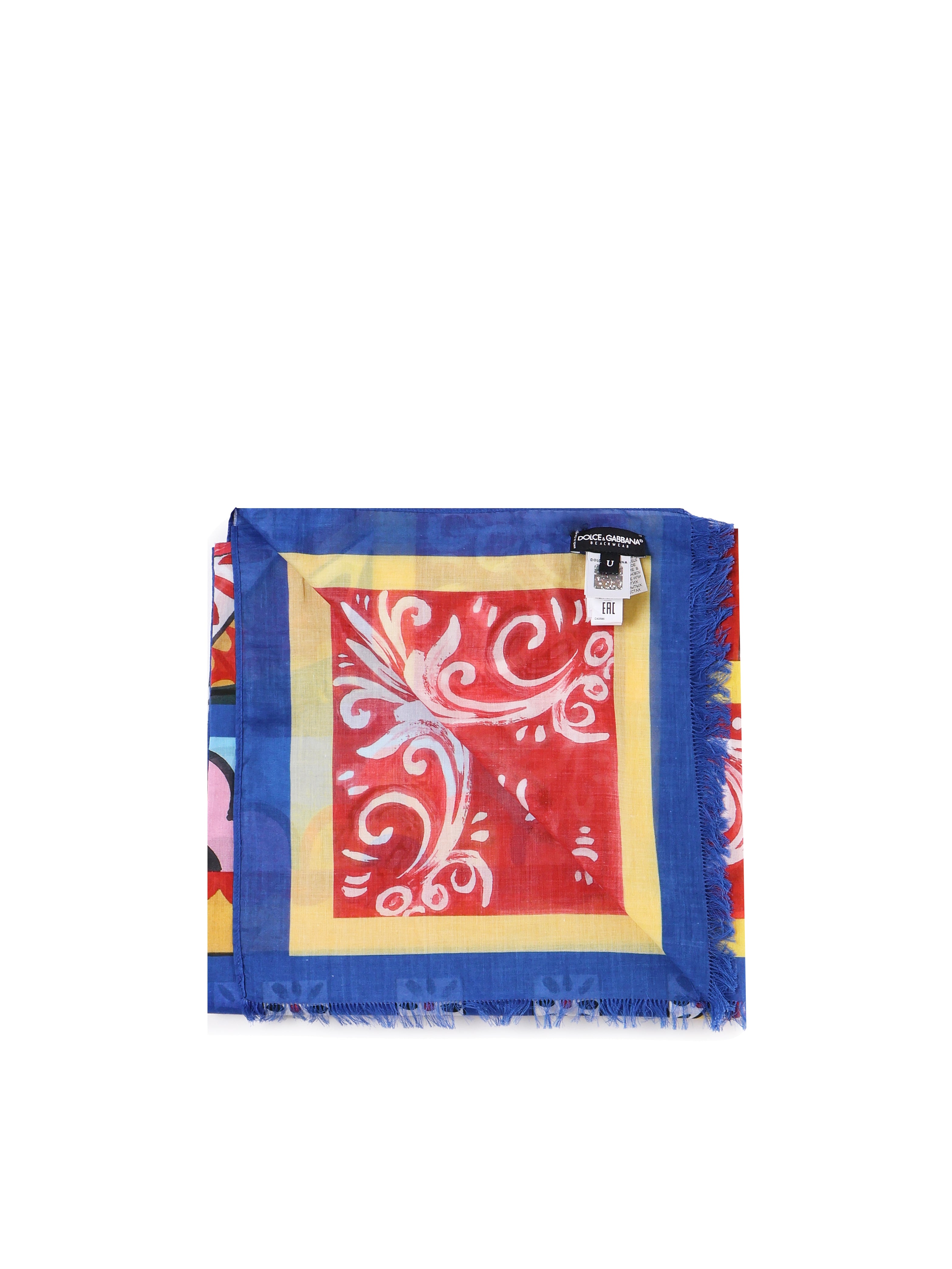 Pareo in cotone stampa allover O4A01J HP532HH01E DOLCE & GABBANA 