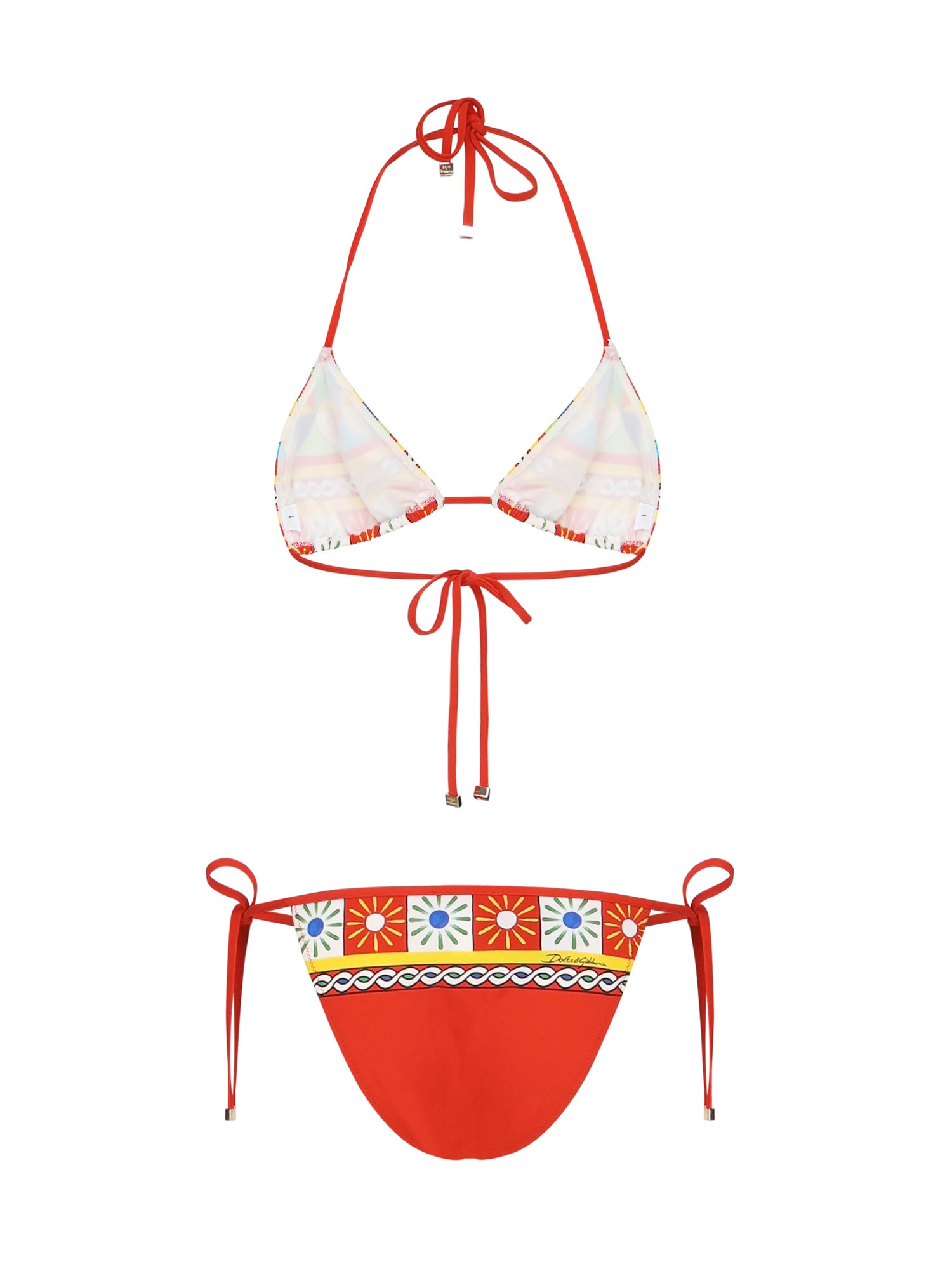Bikini a triangolo con stampa O8A02J FPG59HH82D DOLCE & GABBANA 