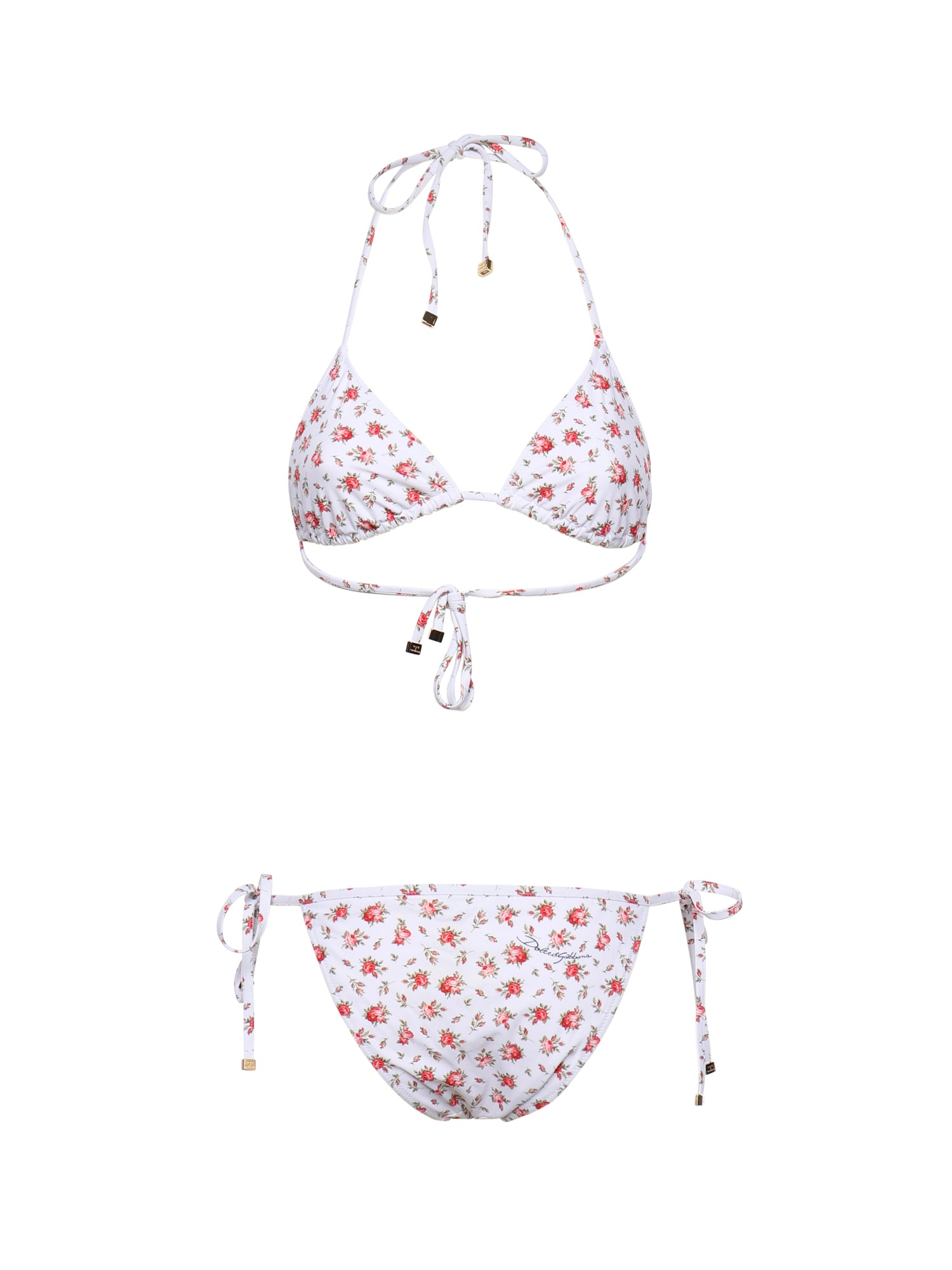 Bikini a triangolo stampa roselline O8A02J ON0D1HA5XJ DOLCE & GABBANA 