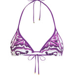 Bikini a triangolo con stampa maiolica O8A02J ONO19IP3TN DOLCE & GABBANA 