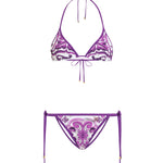 Bikini a triangolo con stampa maiolica O8A02J ONO19IP3TN DOLCE & GABBANA 