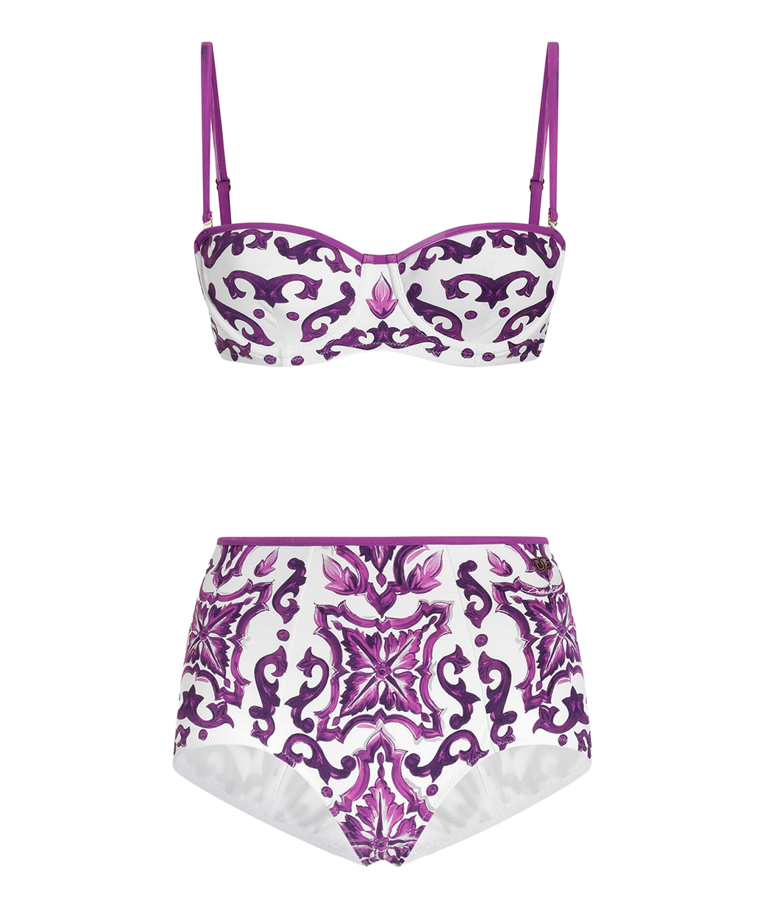 Bikini con stampa maiolica O8A27J ONO19IP3TN DOLCE & GABBANA 
