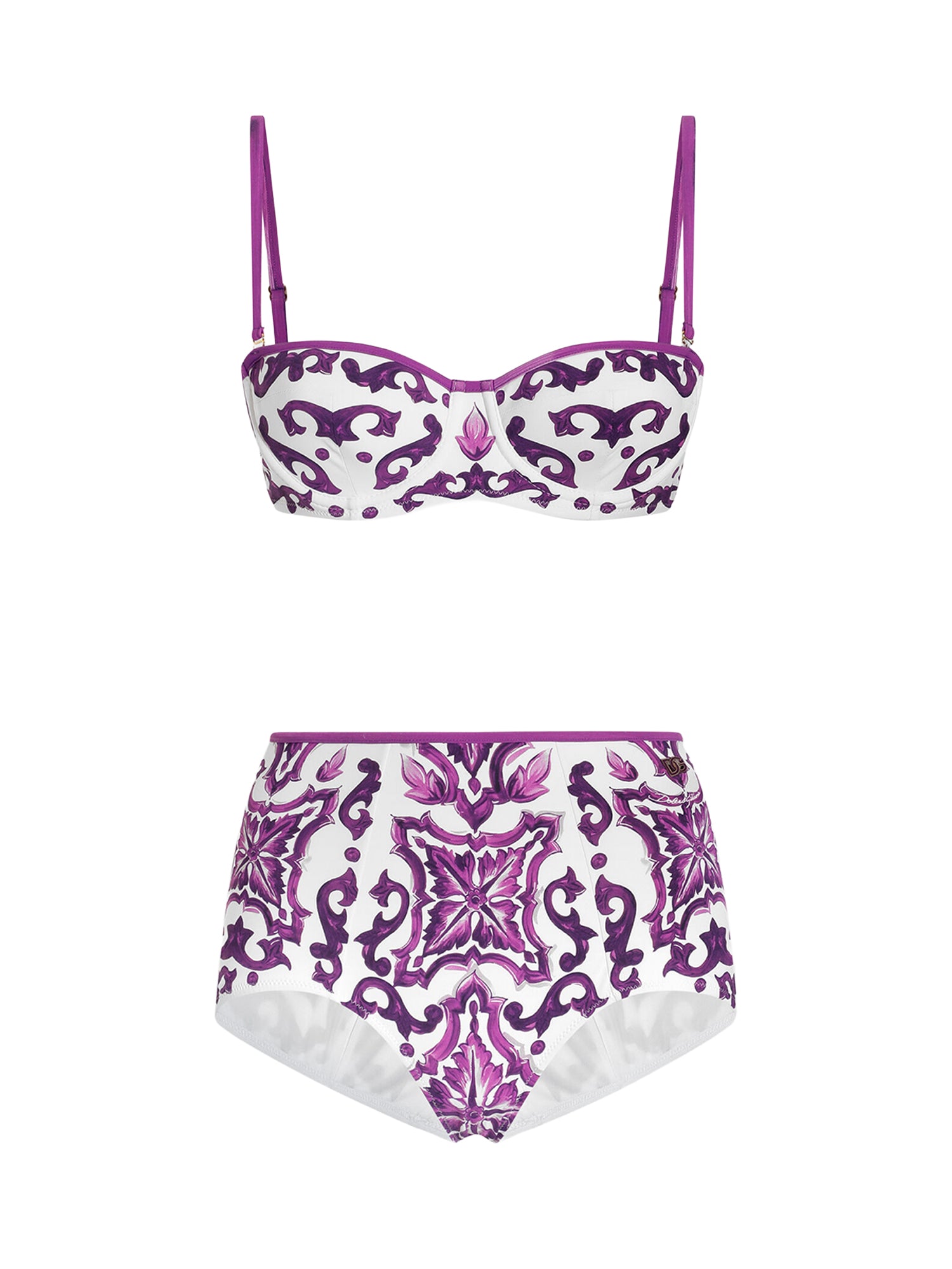 Bikini con stampa maiolica O8A27J ONO19IP3TN DOLCE & GABBANA 