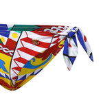 Bikini a triangolo stampa carretto O8A54J ONN72HH4KX DOLCE & GABBANA 
