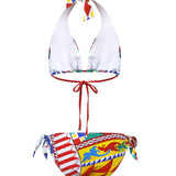 Bikini a triangolo stampa carretto O8A54J ONN72HH4KX DOLCE & GABBANA 