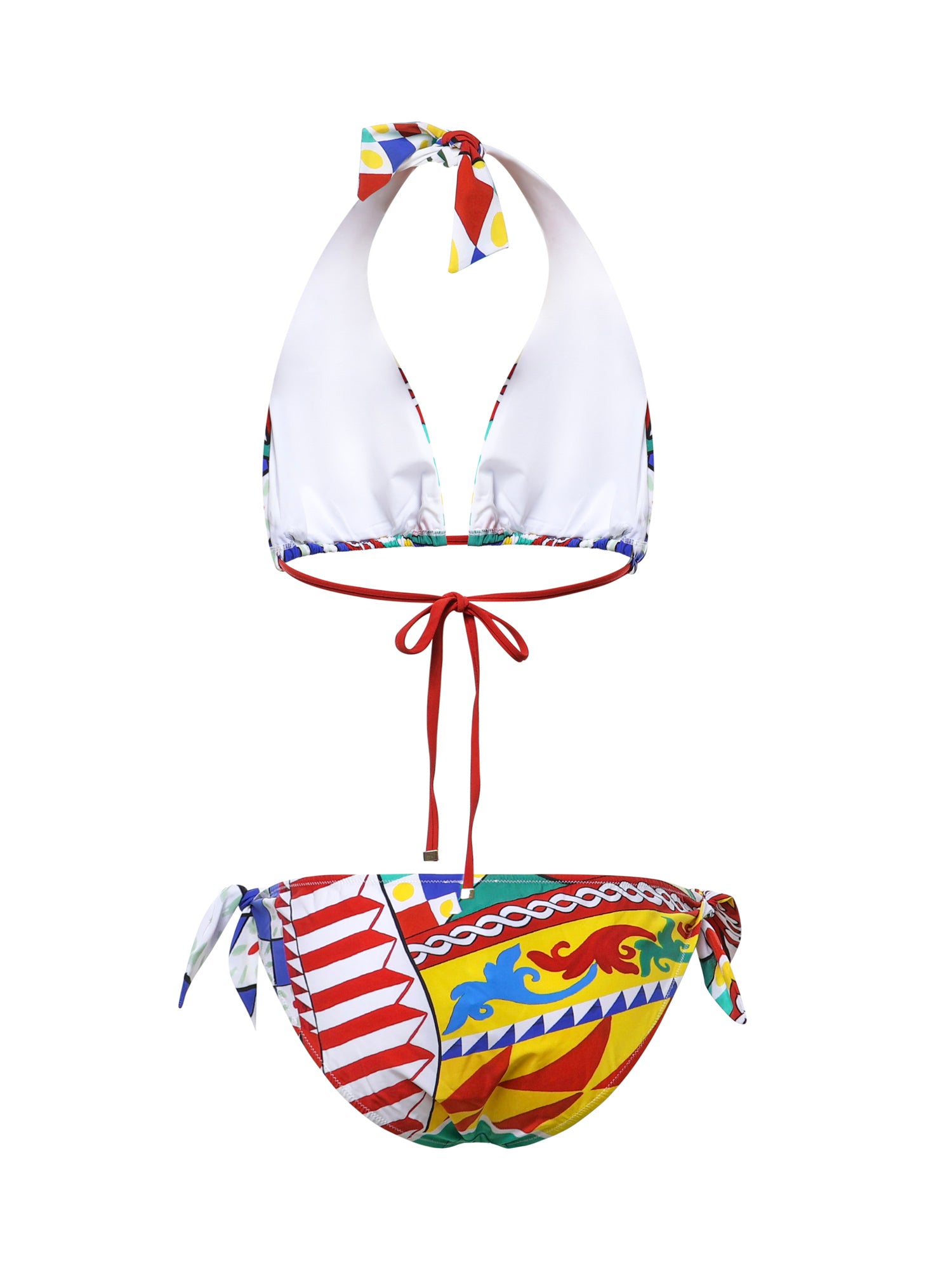 Bikini a triangolo stampa carretto O8A54J ONN72HH4KX DOLCE & GABBANA 
