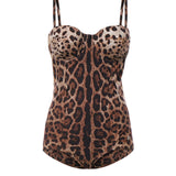 Costume intero con stampa leopardata O9A13J FSGDMHY13M DOLCE & GABBANA 