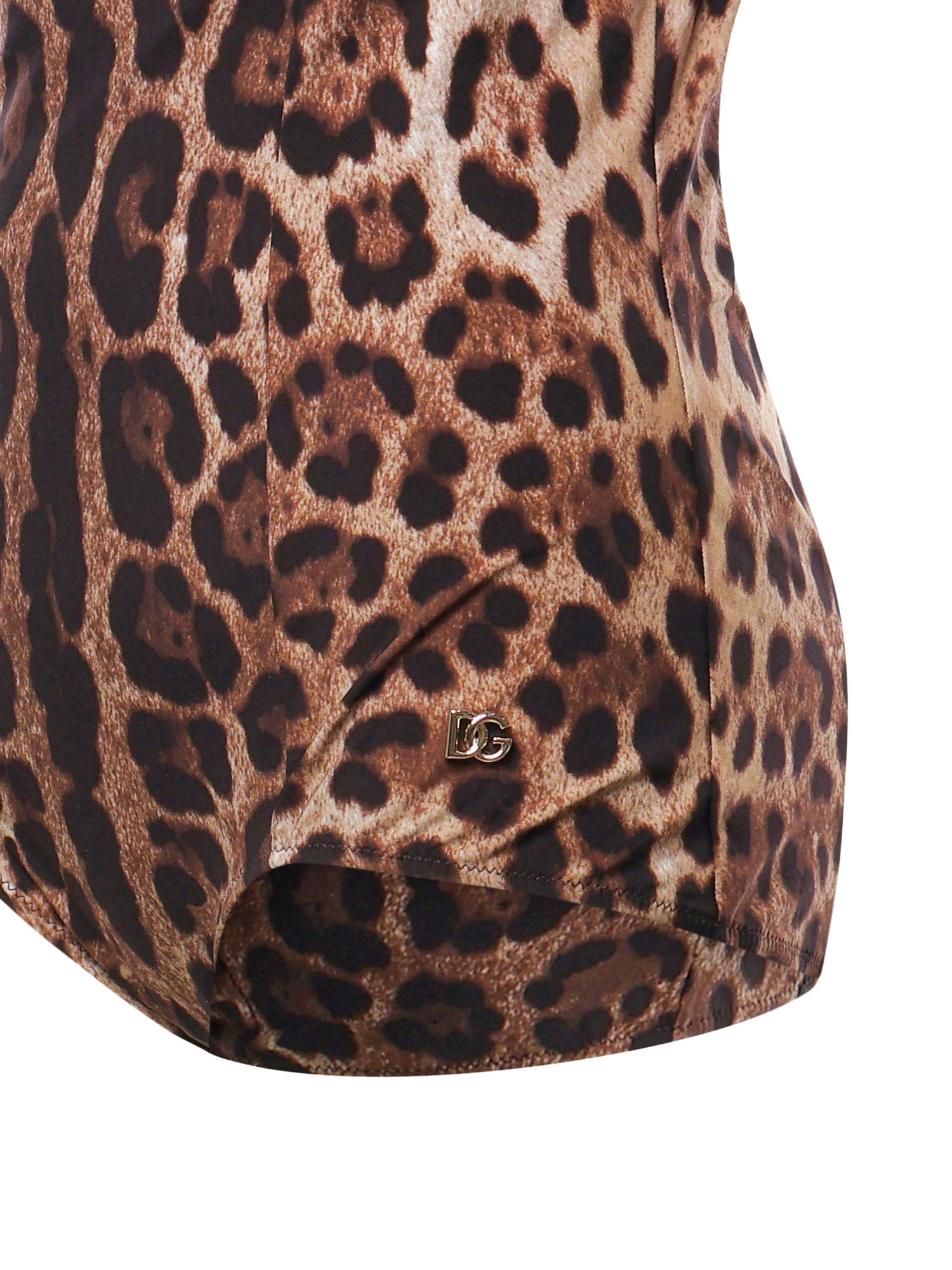Costume intero con stampa leopardata O9A13J FSGDMHY13M DOLCE & GABBANA 