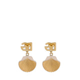 Orecchini con logo DG e conchiglia WEQ6A1 W1111ZOO00 DOLCE & GABBANA 