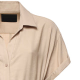 Abito lungo in gabardine di viscosa DA525 IF0049DXXX010 DONDUP 
