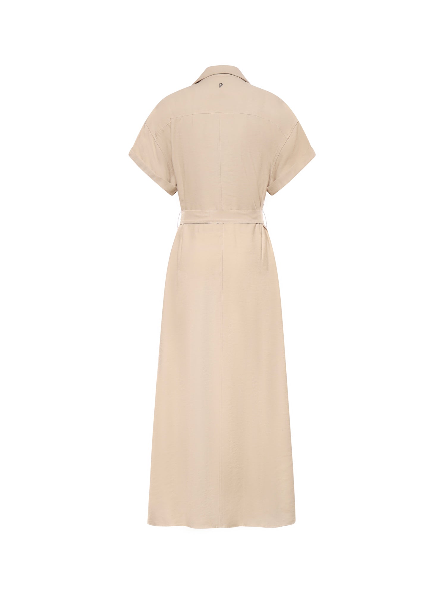 Abito lungo in gabardine di viscosa DA525 IF0049DXXX010 DONDUP 
