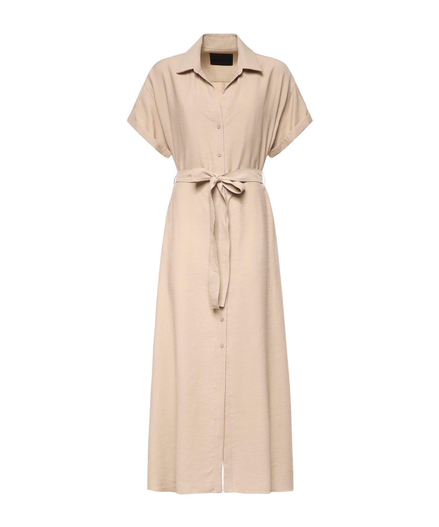 Abito lungo in gabardine di viscosa DA525 IF0049DXXX010 DONDUP 