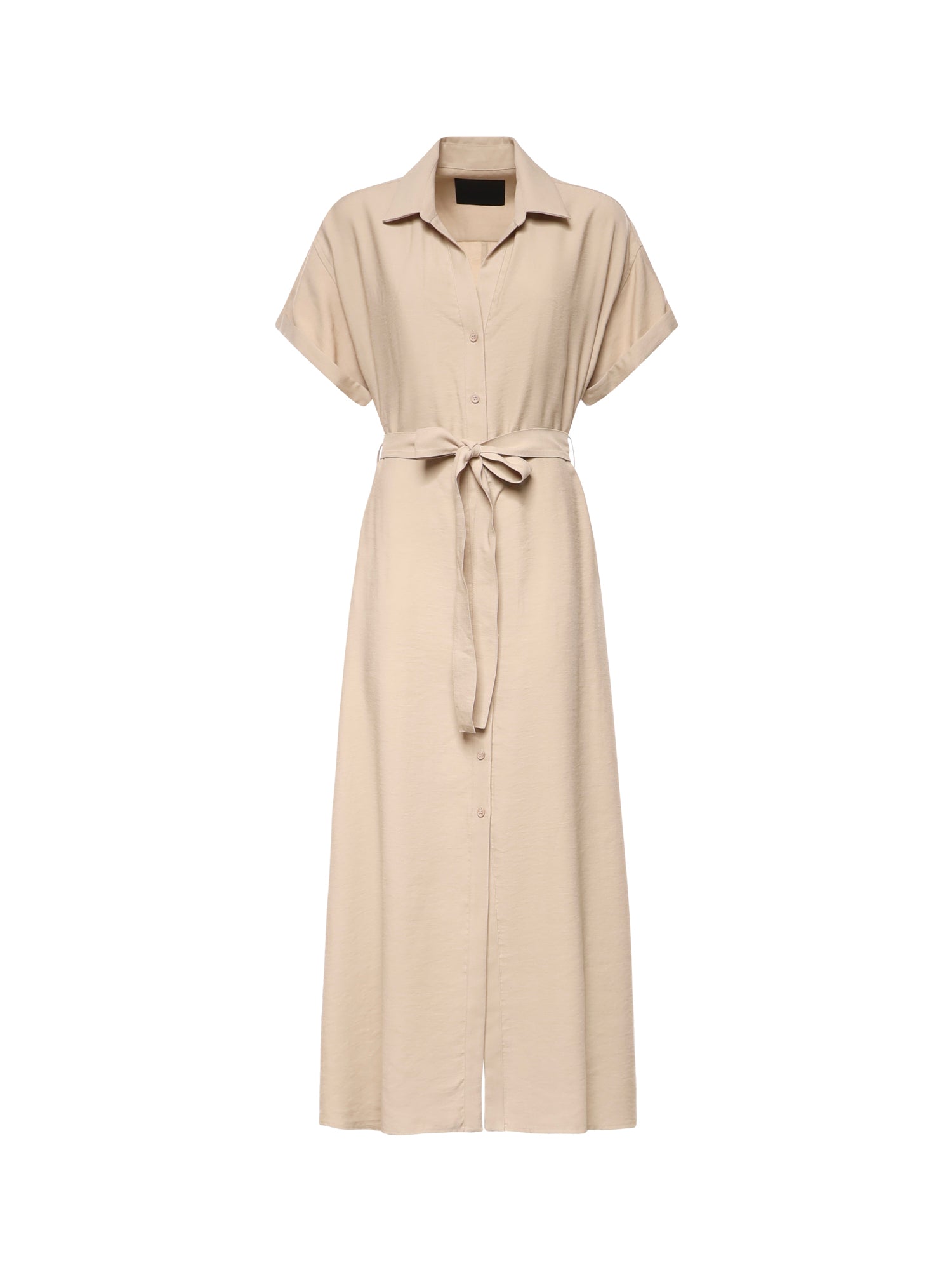 Abito lungo in gabardine di viscosa DA525 IF0049DXXX010 DONDUP 