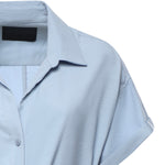 Abito lungo in gabardine di viscosa DA525 IF0049DXXX858 DONDUP 
