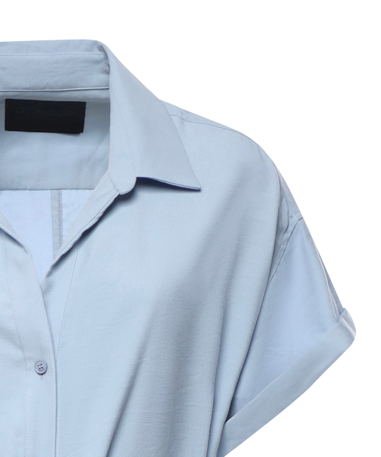Abito lungo in gabardine di viscosa DA525 IF0049DXXX858 DONDUP 
