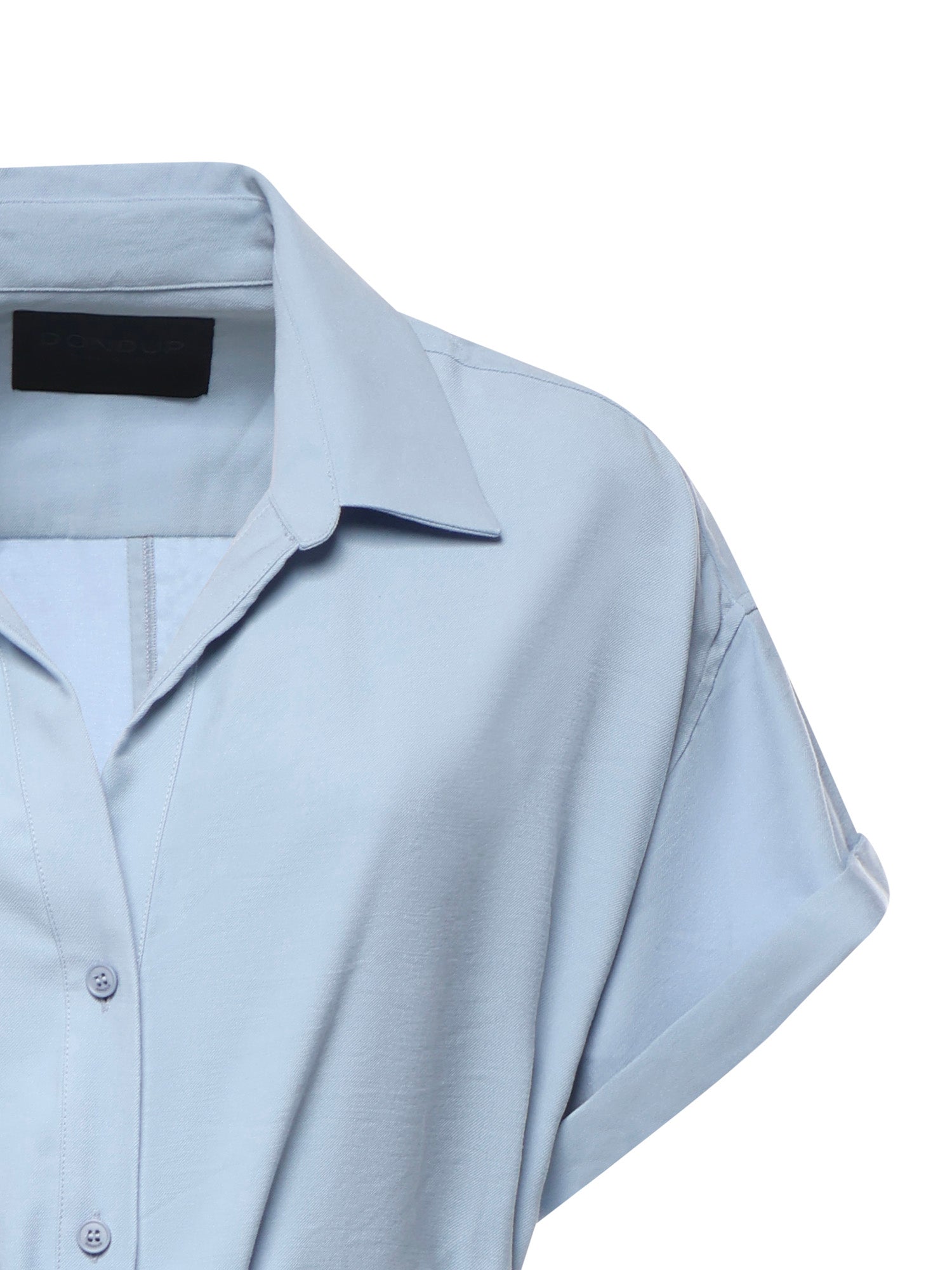 Abito lungo in gabardine di viscosa DA525 IF0049DXXX858 DONDUP 