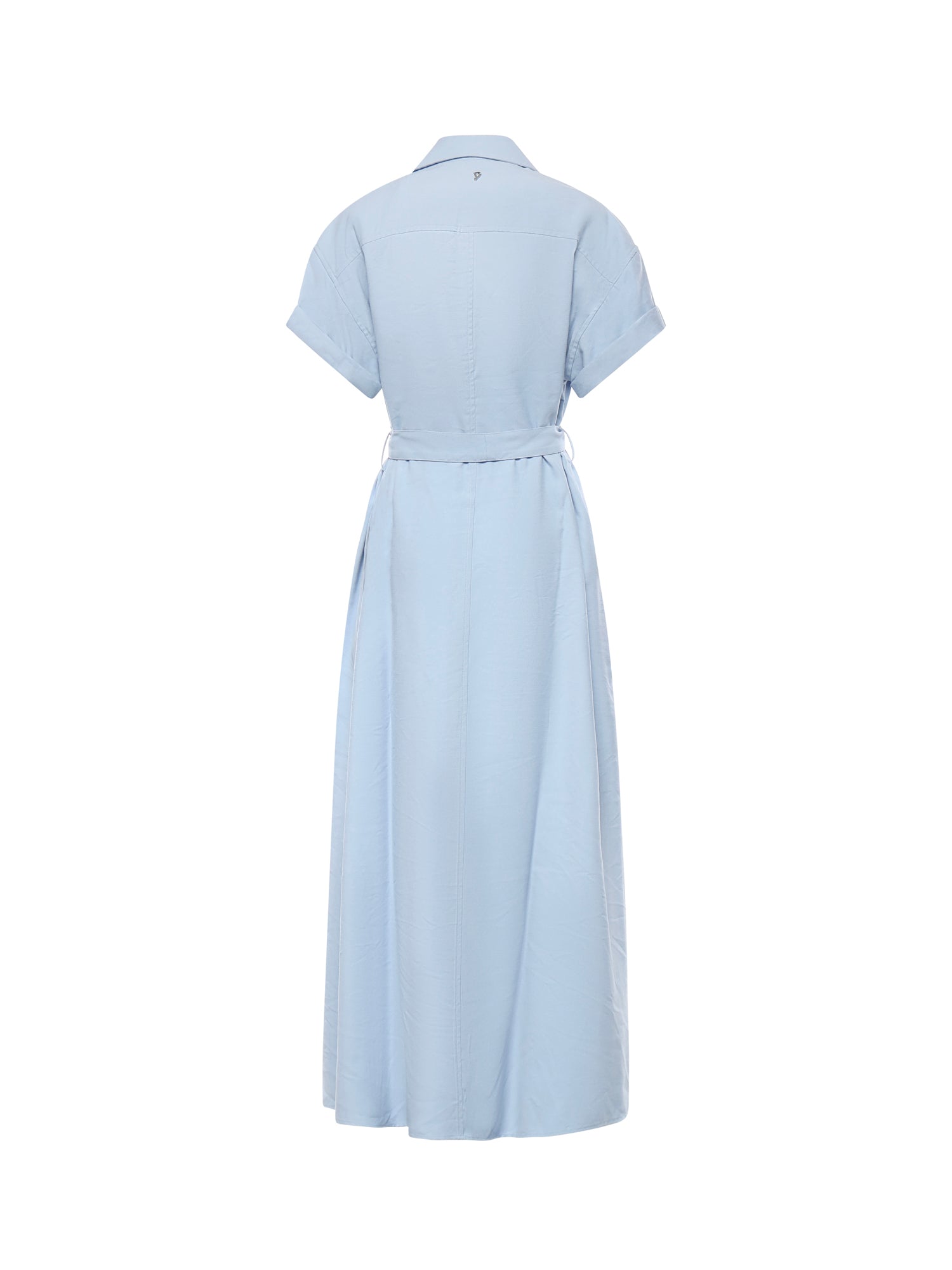 Abito lungo in gabardine di viscosa DA525 IF0049DXXX858 DONDUP 