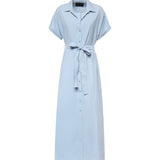 Abito lungo in gabardine di viscosa DA525 IF0049DXXX858 DONDUP 