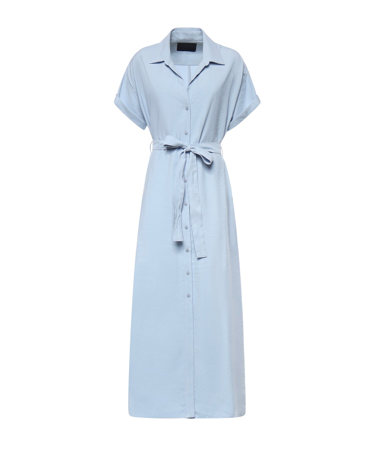 Abito lungo in gabardine di viscosa DA525 IF0049DXXX858 DONDUP 