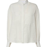 Camicia in gabardina di viscosa DC493 IF0049DXXX001 DONDUP 