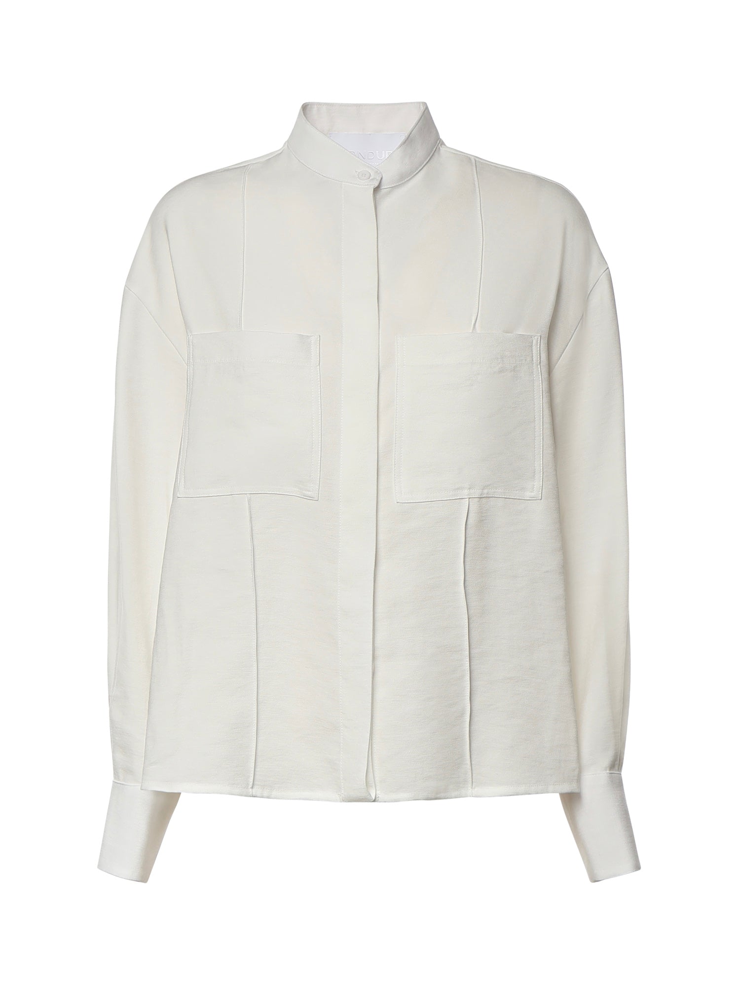 Camicia in gabardina di viscosa DC493 IF0049DXXX001 DONDUP 