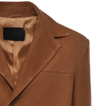 Blazer monopetto in suede DJ771 PL0586DXXX016 DONDUP 