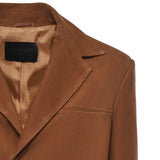 Blazer monopetto in suede DJ771 PL0586DXXX016 DONDUP 